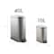 Organize It All 2 Pack Stainless Steel Trash Bins